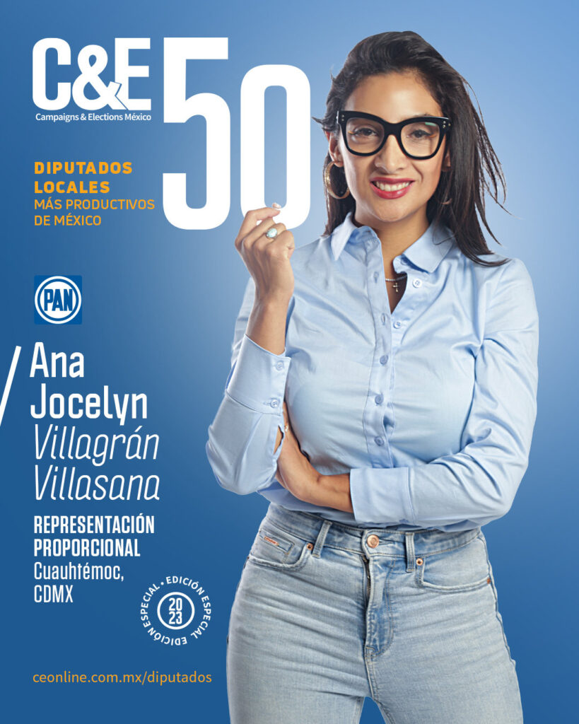 Ana Jocelyn Villagrán Villasana diputada en Cuauhtémoc CDMX.
