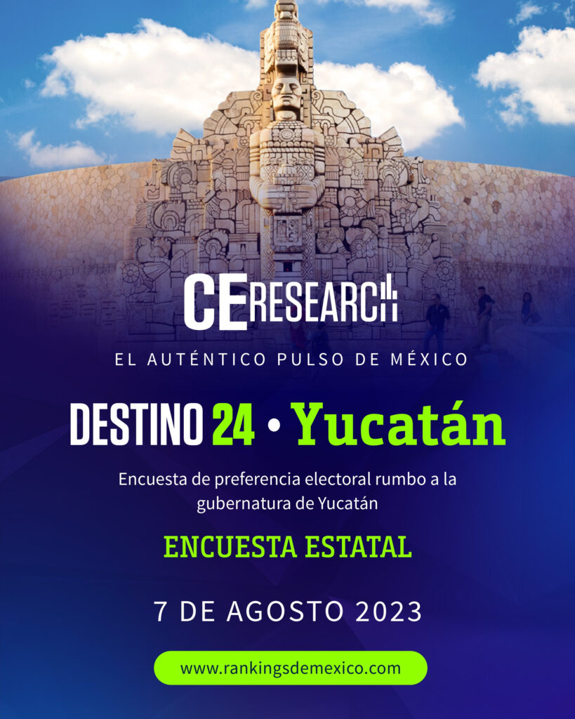 Yucatan encuestas estatales elecciones 2024 agosto 2023