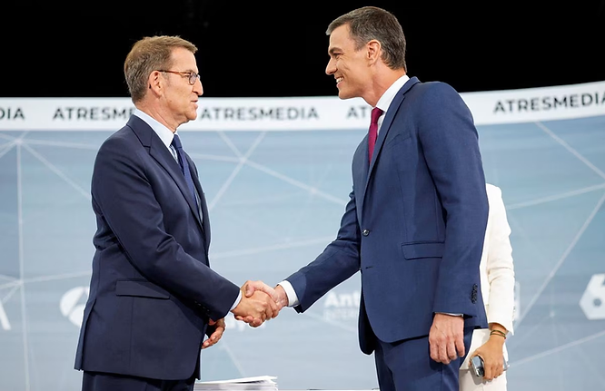 debate Sánchez y Feijóo