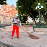 Gobierno de la ciudad mantiene limpios el Zócalo y la Avenida Juárez tras el encuentro entre México e Inglaterra