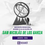 SAN NICOLÁS DE LOS GARZA, NUEVO LEÓN. Encuesta municipal rumbo a la alcaldía 2027. Agosto 2026