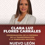 Morena y PVEM definen a Clara Luz Flores como coordinadora estatal en Nuevo León