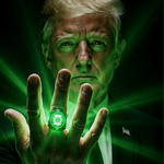 Trump aparece con el anillo de Linterna Verde en spot con IA para impulsar su agenda de migración, manufactura y defensa militar