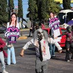Con performance de Thriller se promociona aspirante del PAN a la alcaldía de Puebla