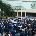 Trabajadores del IMSS corre a dirigencia del PAN de su manifestación por aumento salarial
